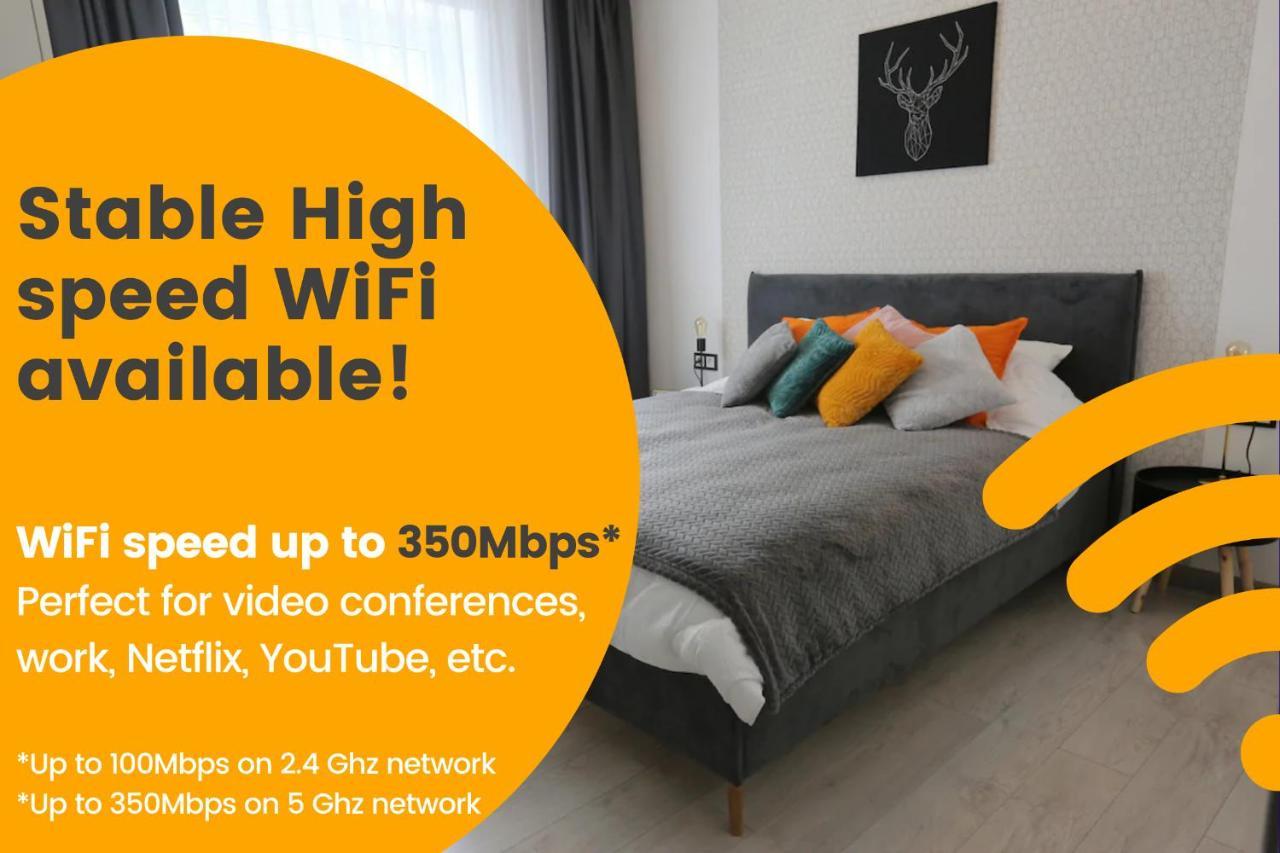 Comfy 2 Room Apartment - Free Parking - 350Mbps Wifi - Netflix Kowno Zewnętrze zdjęcie